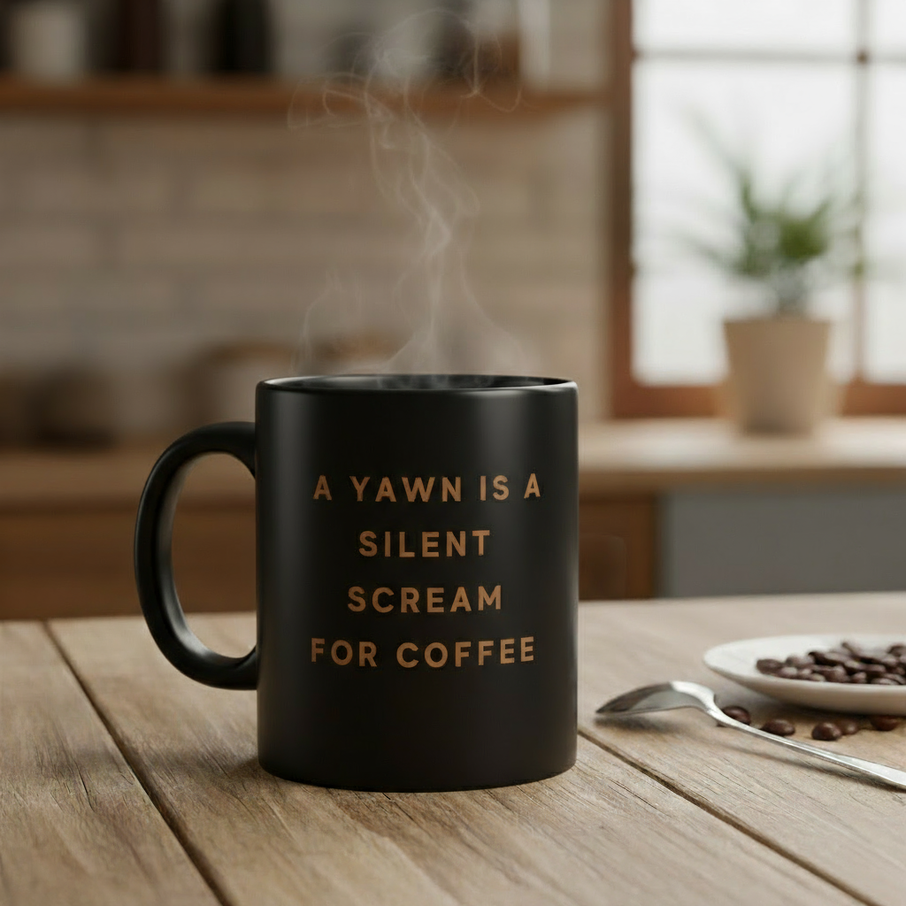 Text Style - Ceramic Mug- Option A